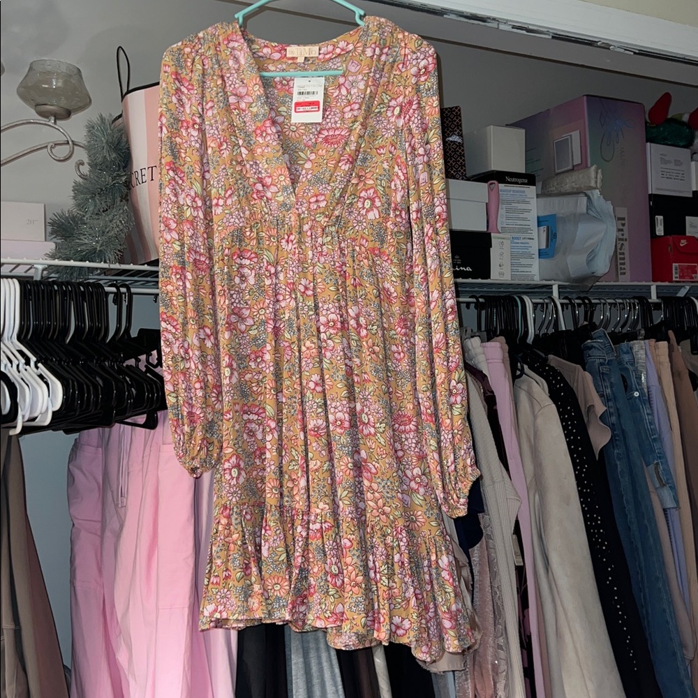 NEW! Bytimo Floral Mini Dress Size: XS